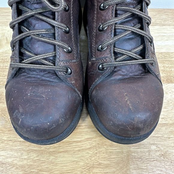Timberland Pro Series Steel Toe Work Boot ASTM F2413-11 Brown Leather Sz 8 W - Picture 4 of 16